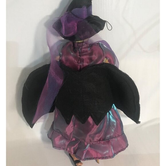 Vintage Halloween Witch Doll With LED Lights & Sound Wings Move Ganz ? - Picture 3 of 11